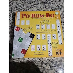 Po-Rum-Bo Game - Original Release -‎ Poker & Rummy On A Game Board SEALED